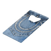 Jeans Pocket Geldbeutel Flaschenöffner (Rückseite Schrägansicht)
