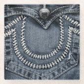 Jeans Pocket Glasuntersetzer (Vorderseite)