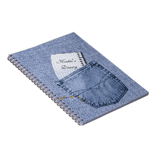 Jeans pocket Notepad Diary Notebook Notizblock (Rechte Seite)