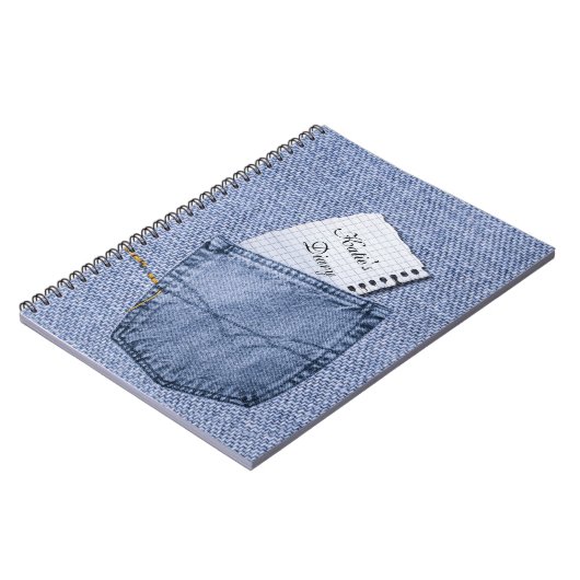 Jeans pocket Notepad Diary Notebook Notizblock (Linke Seite)