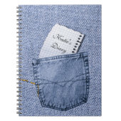 Jeans pocket Notepad Diary Notebook Notizblock (Vorderseite)