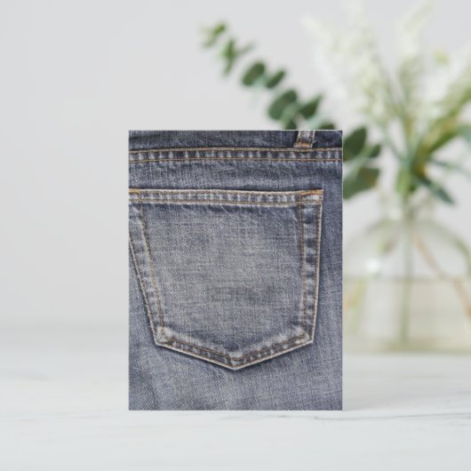 Jeans Postkarte (Stehend Vorderseite)