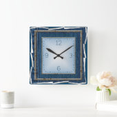 Jeans Quadratische Wanduhr (Zuhause)