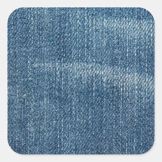 Jeans Quadratischer Aufkleber (Vorderseite)