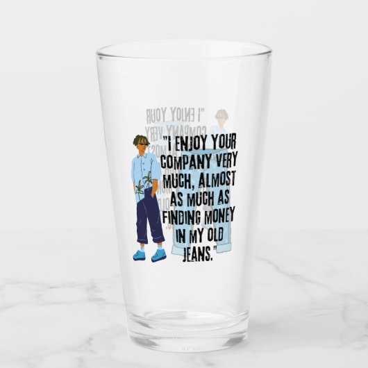 JEANS QUOTE GLAS (Vorderseite)