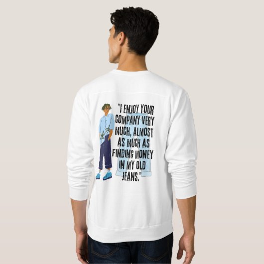 JEANS QUOTE SWEATSHIRT (Schwarz voll)