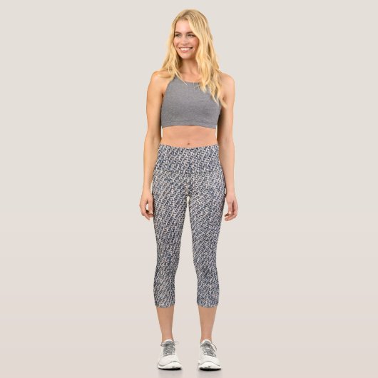 Jeans Stoff Capri Leggings (Vorderseite)