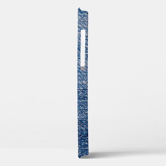 Jeans Stoff denim Struktur blau Case-Mate iPhone Hülle (Rückseite / Links)
