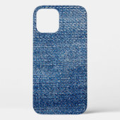 Jeans Stoff denim Struktur blau Case-Mate iPhone Hülle (Rückseite)