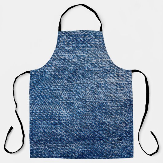 Jeans Stoff denim Struktur blau Schürze (Vorderseite)