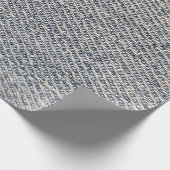 Jeans Stoff Geschenkpapier (Ecke)