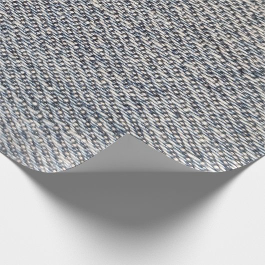 Jeans Stoff Geschenkpapier (Ecke)