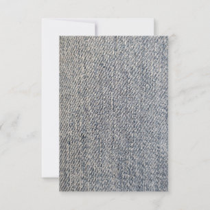 Jeans Stoff RSVP Karte
