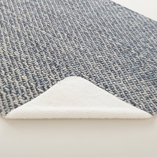 Jeans Stoff Sherpadecke (3/4)