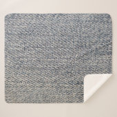 Jeans Stoff Sherpadecke (Vorderseite (Horizontal))