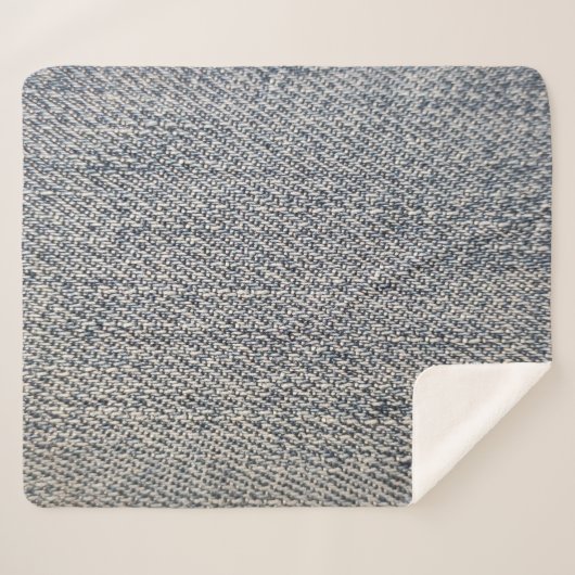 Jeans Stoff Sherpadecke (Vorderseite (Horizontal))