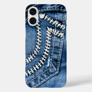 Jeans Tasche iPhone 16 Plus Hülle