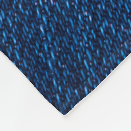 Jeans-Textur der Marine Fleecedecke (Ecke)