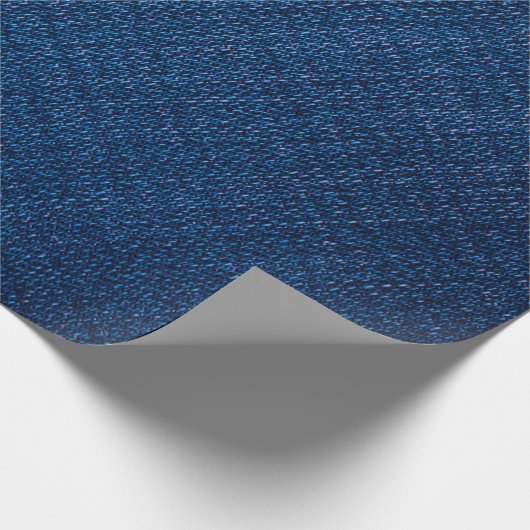 Jeans-Textur der Marine Geschenkpapier (Ecke)