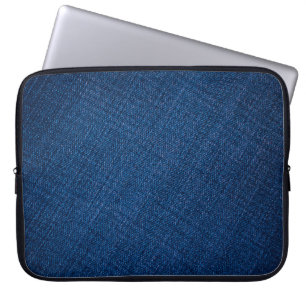 Jeans-Textur der Marine Laptopschutzhülle