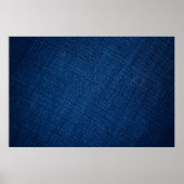 Jeans-Textur der Marine Poster (Vorne)