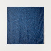 Jeans-Textur der Marine Wandteppich (Vorderseite (Horizontal))