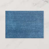 Jeans-Textur Visitenkarte (Rückseite)