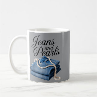 Jeans und Perlen Denim Southern Country Girls Kaffeetasse