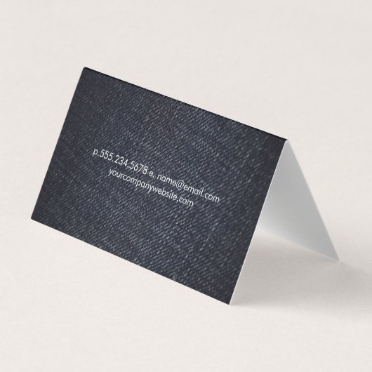 Jeans Visitenkarten (Rückseite)