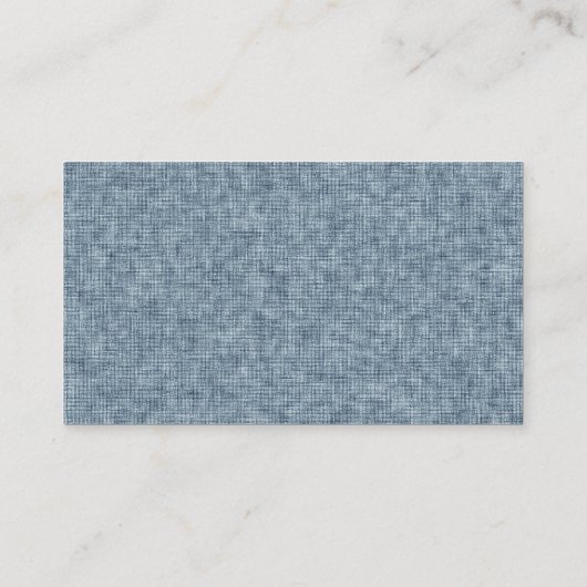 Jeansblau Visitenkarte (Rückseite)