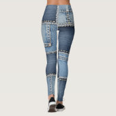 Jeansflicken Leggings (Rückseite)