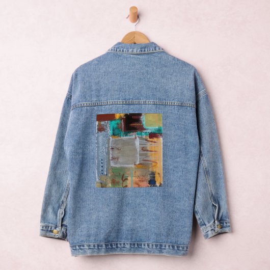 Jeansjacke mit abstrakter Kunst (Hangar)
