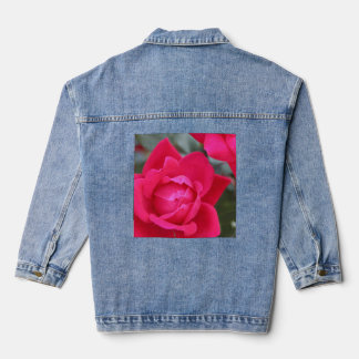 Jeansjacke MIT ROSENDESIGN