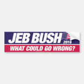 Jeb Bush 2016 Autoaufkleber (Vorne)