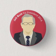 Jeb Bush 2016 für Präsidenten Support Button