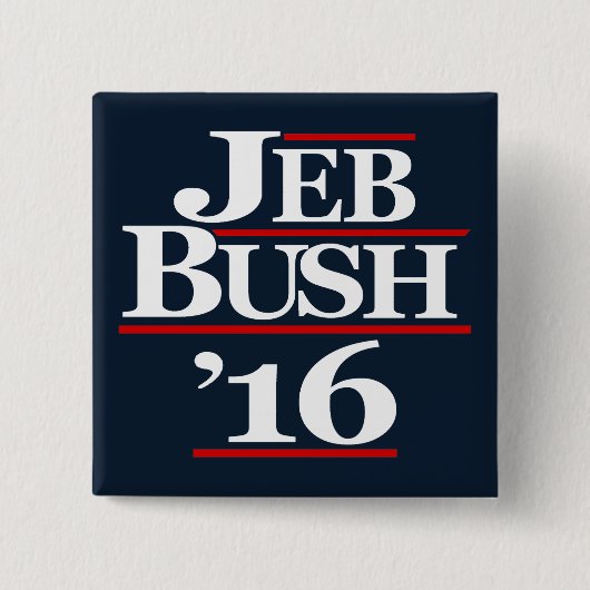 Jeb Bush 2016 Kampagnen-Knöpfe Button (Vorderseite)