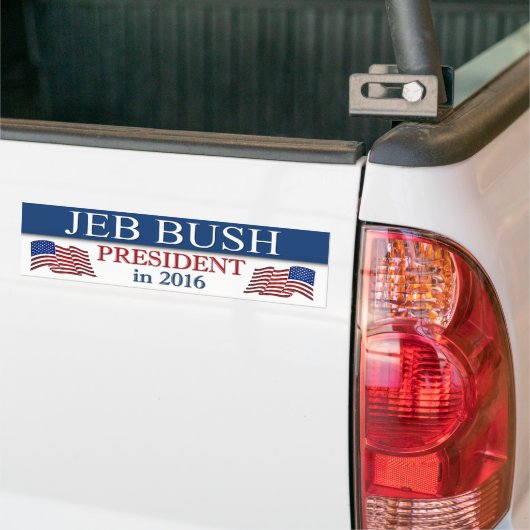 Jeb Bush 2016 Patriotic Autoaufkleber (Auf Lkw)