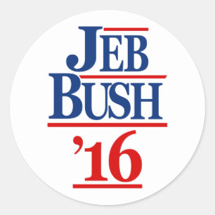 Jeb Bush 2016 Runder Aufkleber