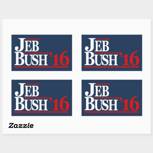 Jeb Bush 2016 Stickers (Blatt)