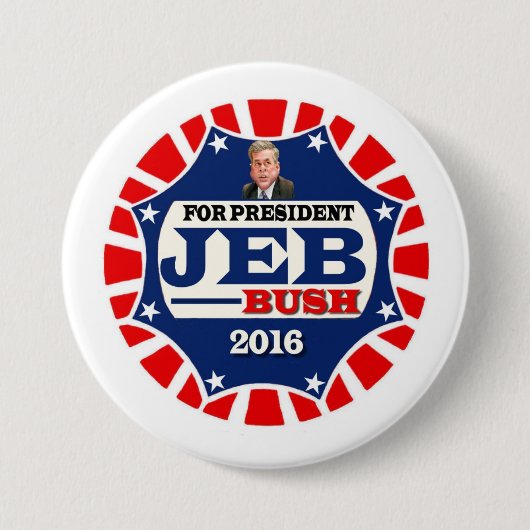 Jeb Bush für den Präsidenten 2016 Button (Vorderseite)