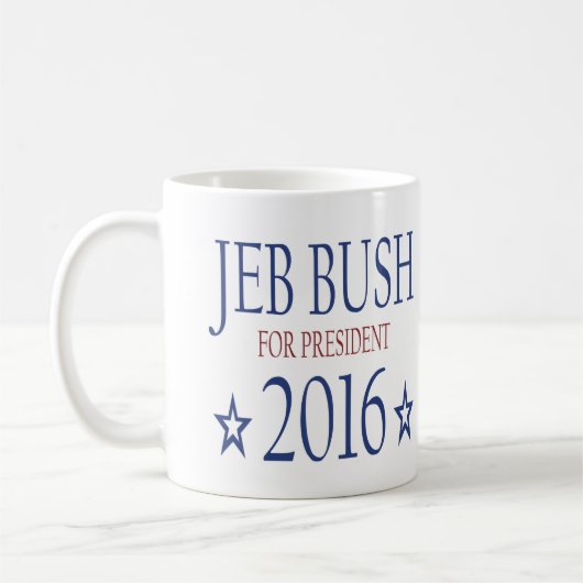 Jeb Bush für Präsidenten 2016 Kaffeetasse (Links)