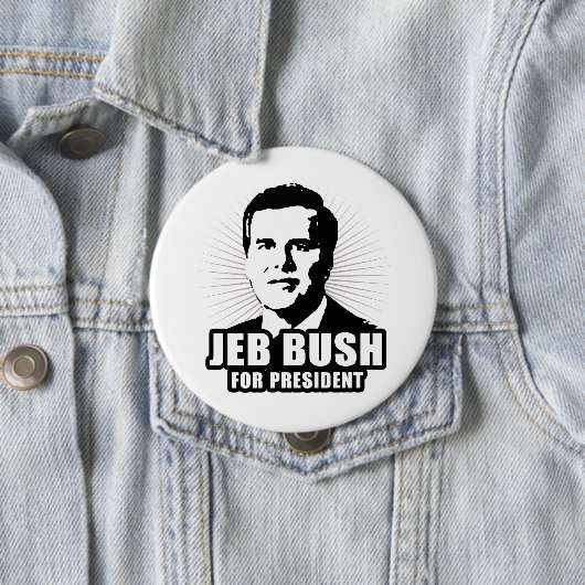 Jeb Bush für Präsidenten Button (Beispiel)