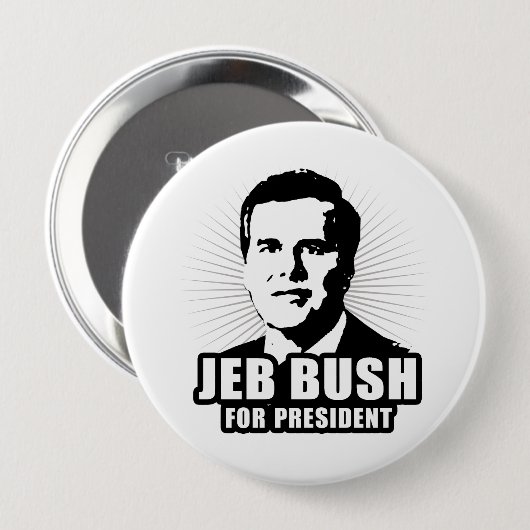 Jeb Bush für Präsidenten Button (Vorne & Hinten)