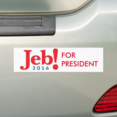 Jeb Bush für PräsidentenAutoaufkleber 2016 Autoaufkleber (Auf Auto)