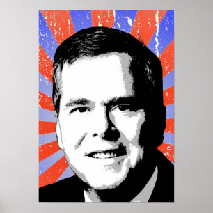 Jeb Bush Portrait Poster
