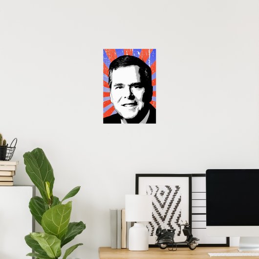 Jeb Bush Portrait Poster (Heimbüro)