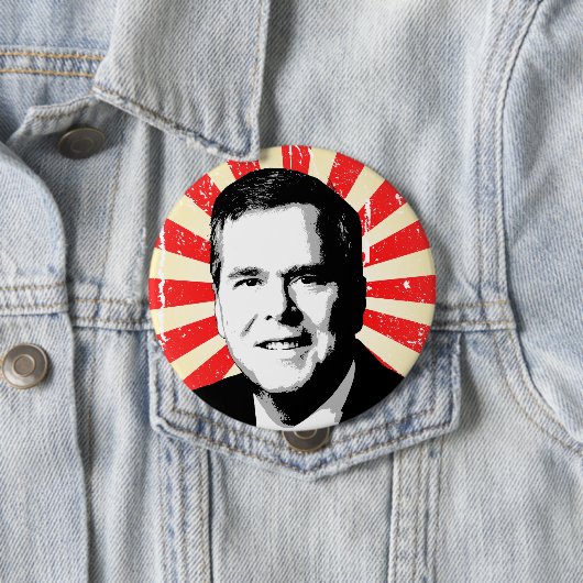 Jeb Bush-Porträt Button (Beispiel)