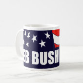 Jeb Bush Präsident 2016 Amerikanische Flagge Kaffeetasse (Vorderseite Links)