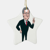 Jeb Bush Republikanischer Kandidat 2016 Cartoon Keramikornament (Rechts)