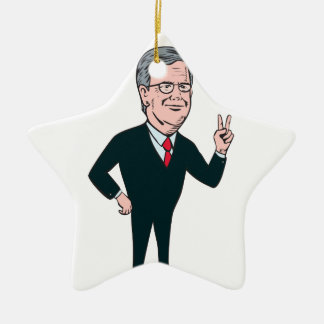 Jeb Bush Republikanischer Kandidat 2016 Cartoon Keramikornament